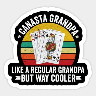 Canasta Grandpa Sticker